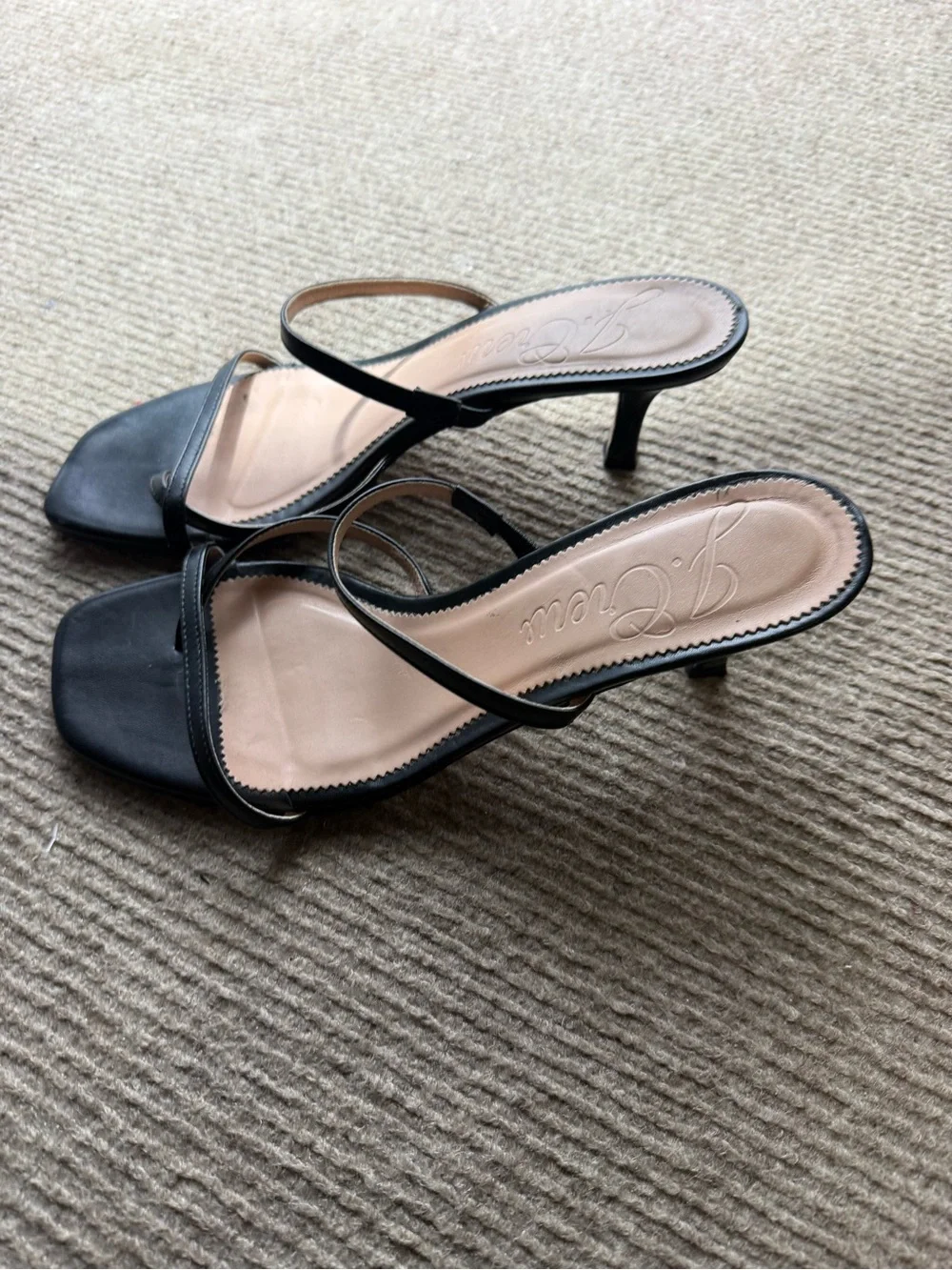 J. Crew Violetta Sandals, size 10, black